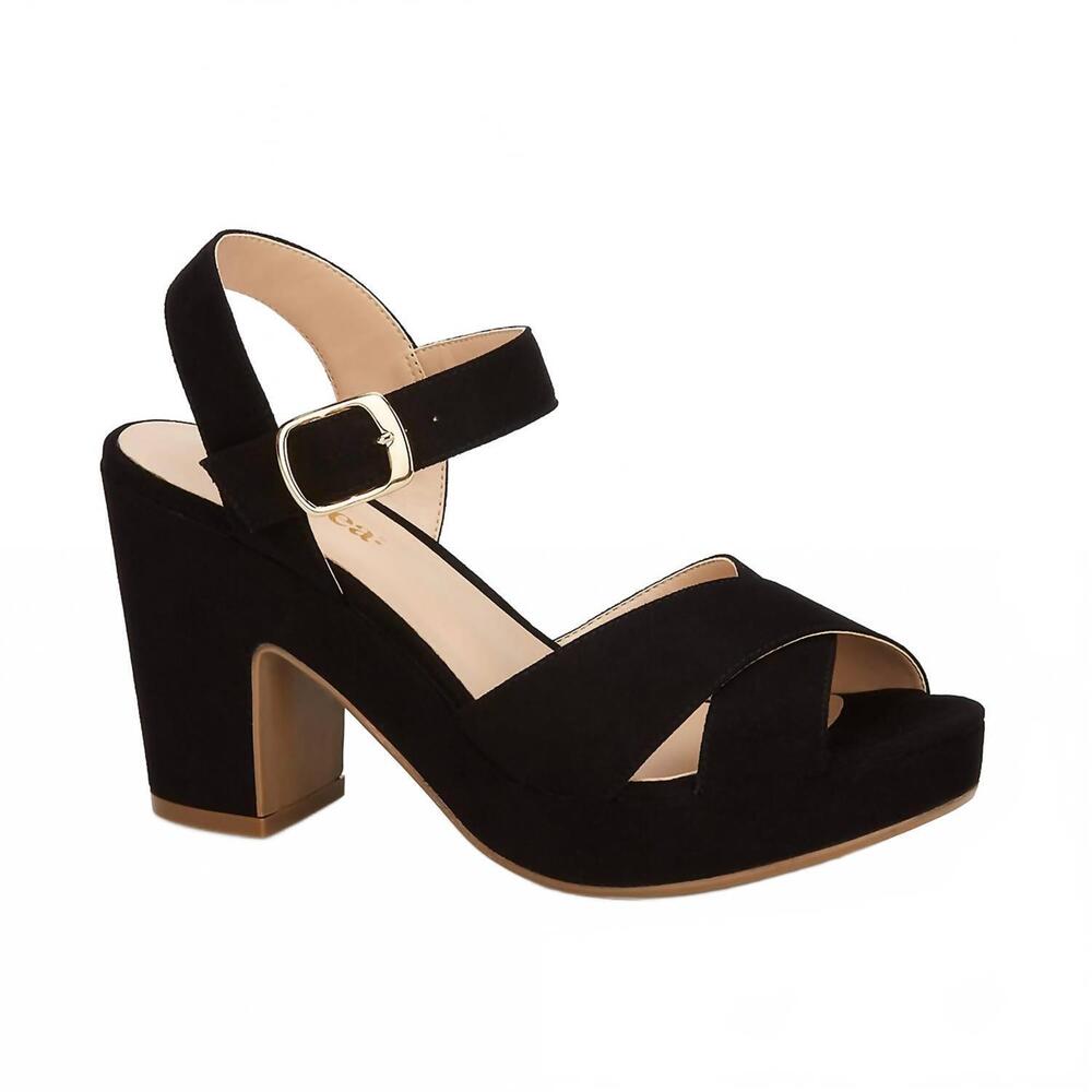 NEW ANDREA women's platform sandal in black